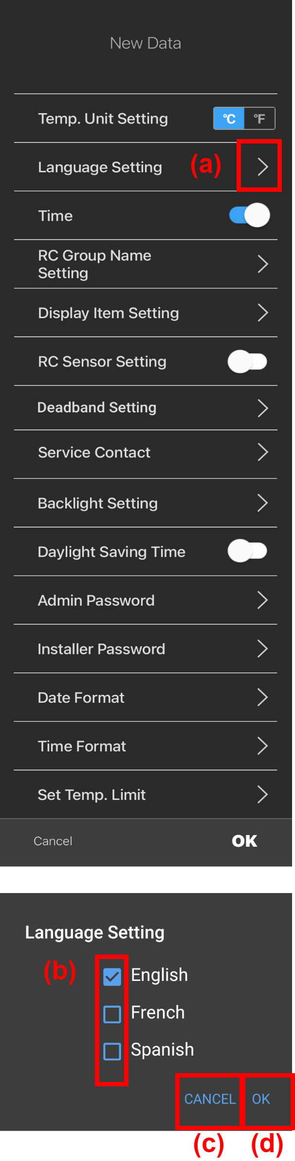 Language Settings Sign Language Language Setting