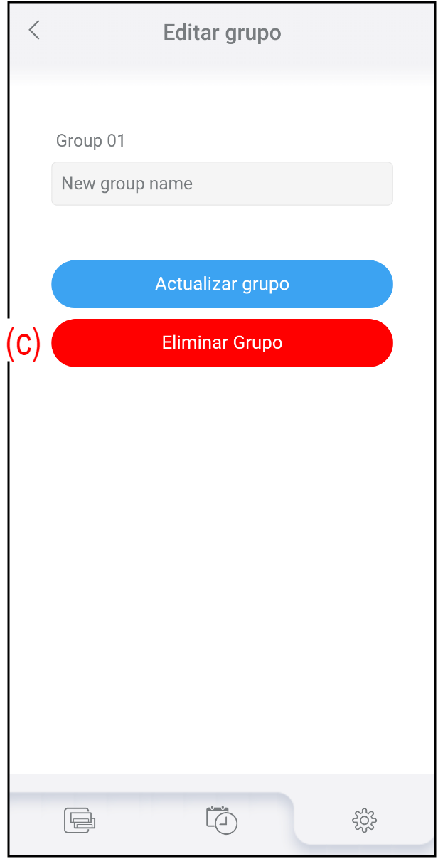 Editar grupo