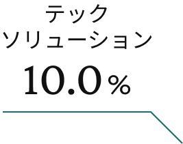 テックソリューション 10.0%