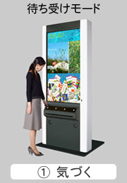 待ち受けモード(気づく)イメージ写真。