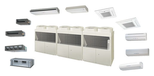 ビル用マルチエアコンVシリーズの写真。