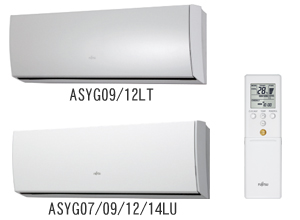 ASYG09/12LT、ASYG07/09/12/14LU、リモコン写真