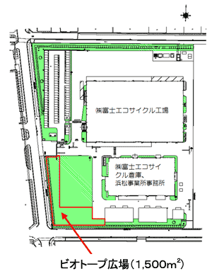 ビオトープ広場（1,500m&sup2;）