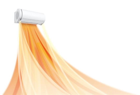 Xシリーズの暖房時のイメージ