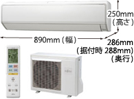 エアコン : 2008年 「ノクリア」Zシリーズ AS-Z28T 商品概要 - ゼネラル JP
