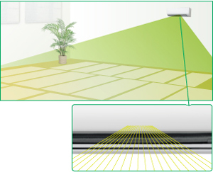 人感センサーの動き説明図