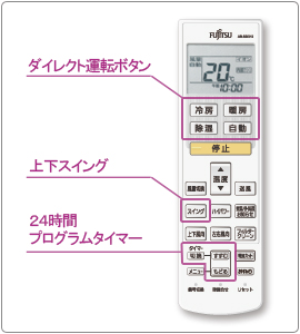リモコンボタン説明イメージ