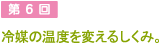 第6回 冷媒の温度を変えるしくみ。