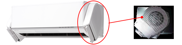 「デュアルブラスター」左右のサイドファンのイメージ。