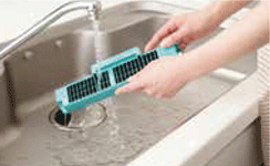 空気清浄ユニットのお手入れイメージ図