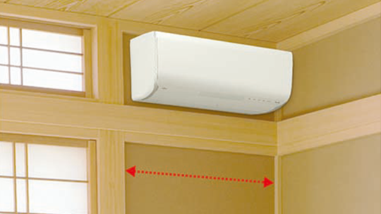 室内機取り付けイメージ図