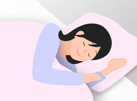女性が安眠しているイメージ