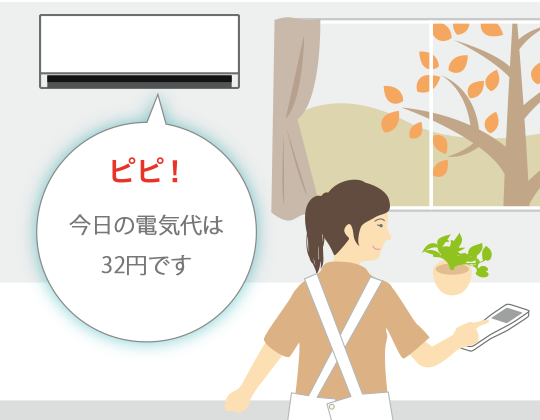 電気代お知らせの音声イメージ