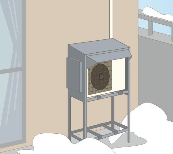 バルコニー設置イメージ。