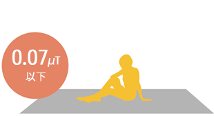 電磁波99%カットカーペット使用イメージ