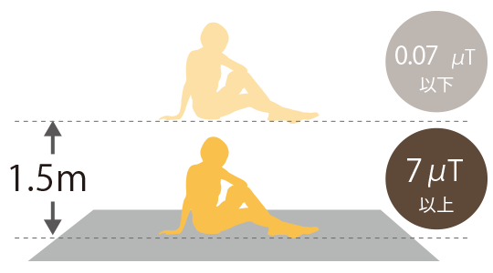 電磁波カット無しカーペットのイメージ