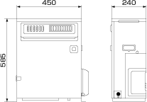 外形寸法 :  高さ58.0cm &times; 幅45.cm &times; 奥行き24.0cm