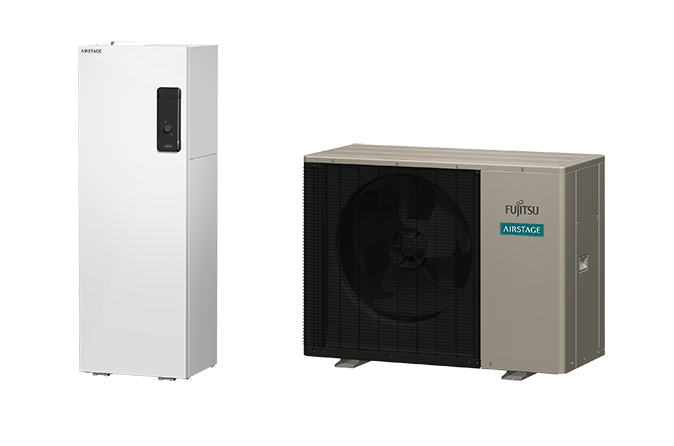 Typ Monoblock – Komfort-Serie / Inneneinheit mit integriertem Warmwasserspeicher