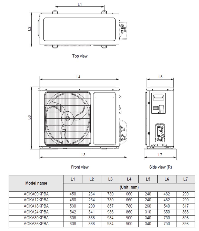 Outdoor unit Outdoor unit