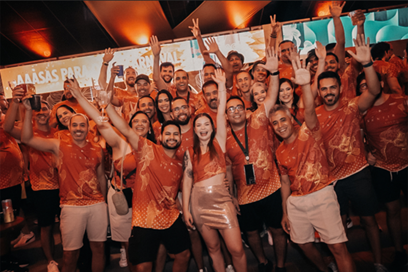 The scene of the Recife Carnival