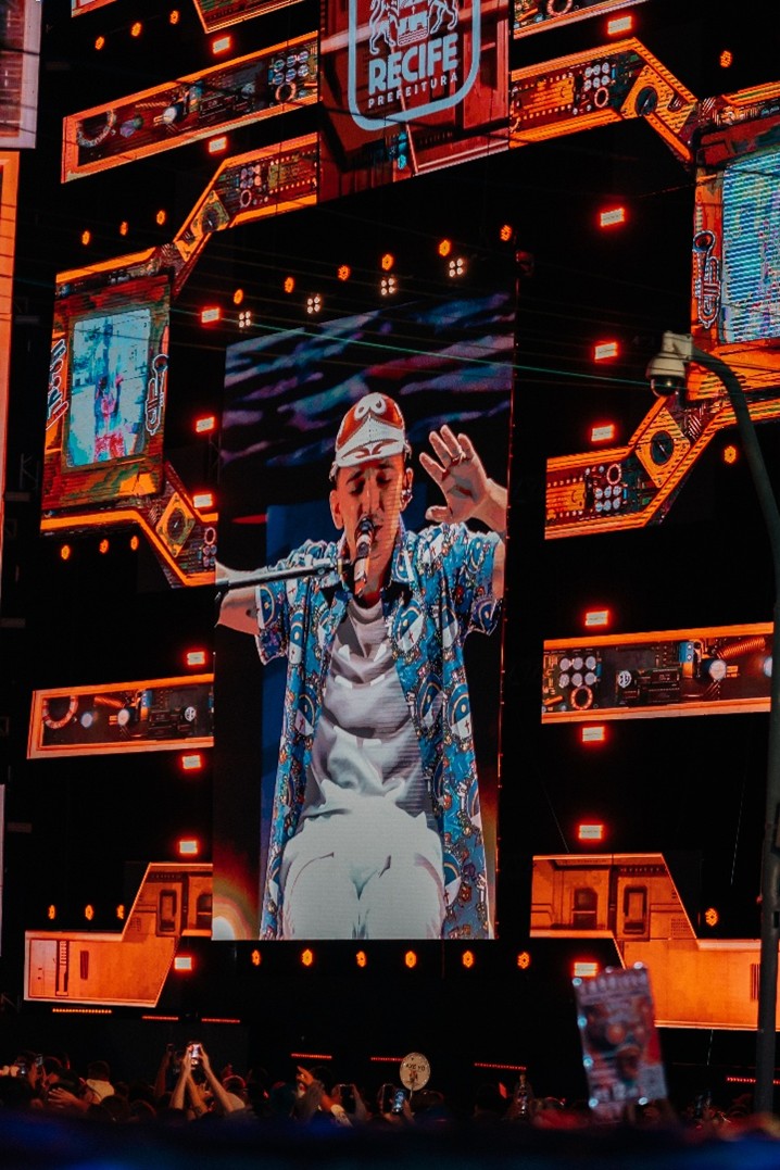 The scene of the Recife Carnival