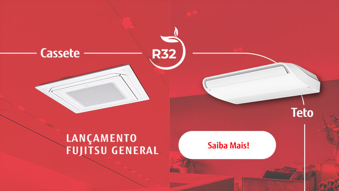 A escolha do fluido R-32 foi motivado pelos seguintes aspectos: (1) A Fujitsu se empenha para preservar o meio ambiente; (2) o gás R-32 é mais eficiente do que o R410a em termos de propriedades termodinâmicas; (3) o fluido requer menos carga do que R410a.