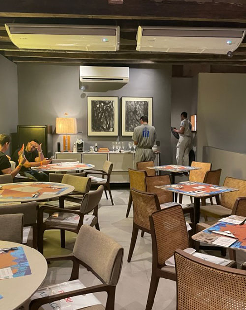 Luiz Dubeux e João Vasconcelos - Restaurante Copergás: