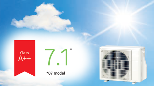 Funcionamiento altamente eficiente incluso a altas temperaturas exteriores