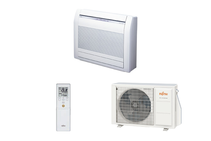 Μονάδα εσωτερικού χώρου, τηλεχειριστήριο, μονάδα εξωτερικού χώρου