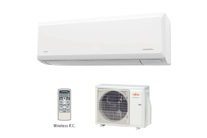 Μονάδα εσωτερικού χώρου, τηλεχειριστήριο, μονάδα εξωτερικού χώρου