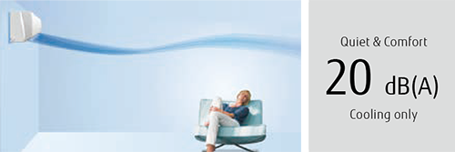 Άνετη παροχή αέρα και αθόρυβη λειτουργία