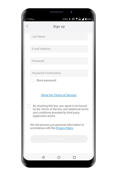 Εισαγάγετε τη διεύθυνση email, τον κωδικό πρόσβασης και άλλες πληροφορίες που εμφανίζονται.