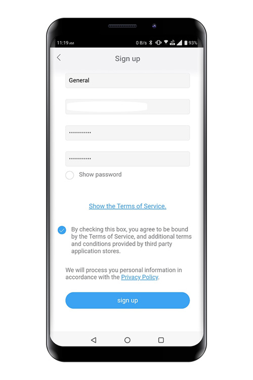 Αν συμφωνείτε με τους όρους χρήσης, επιλέξτε το πλαίσιο. (Απαιτείται έγκριση για χρήση αυτής της εφαρμογής για κινητά.)