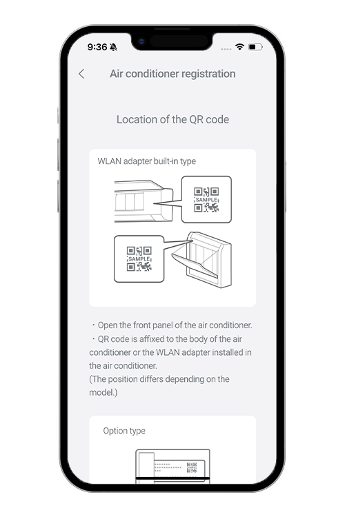 Πατήστε [Έναρξη ανάγνωσης] και διαβάστε τον κωδικό QR. Αν δεν υπάρχει επικολλημένος κωδικός QR, πατήστε [αν δεν υπάρχει ετικέτα κωδικού QR]