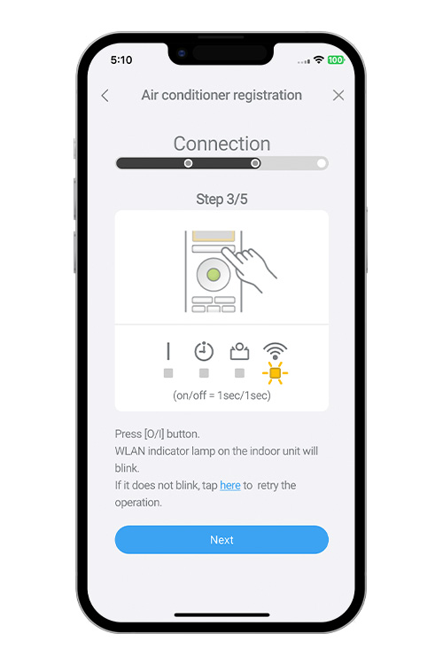 Πατήστε το κουμπί WPS στον δρομολογητή WLAN στον οποίο θέλετε να συνδεθείτε. Ανατρέξτε στο εγχειρίδιο χρήσης του δρομολογητή WLAN για τη θέση του κουμπιού και για τον τρόπο με τον οποίο πρέπει να το πατήσετε.