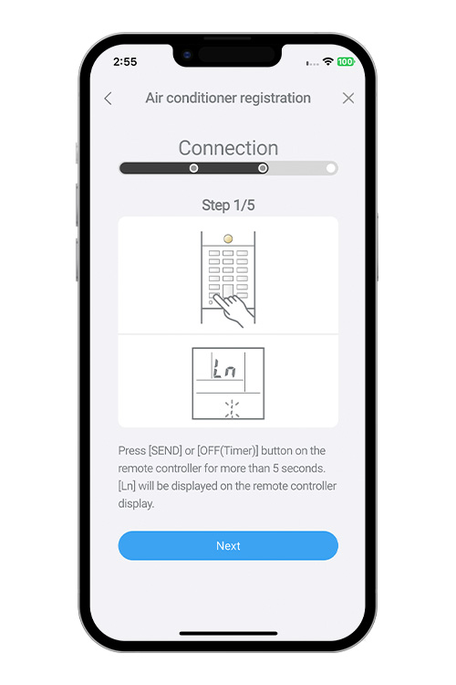 Press the WPS button on the WLAN router that you are connecting to. Refer to the operating manual of the WLAN router for the location of the button and how to press it.