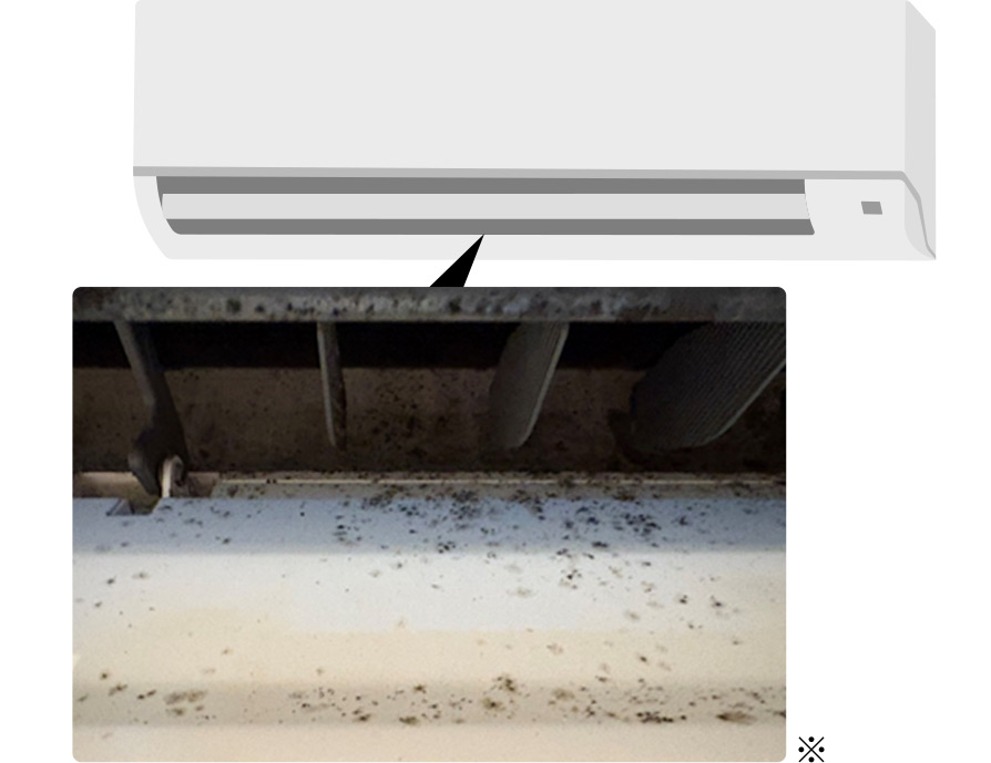約4年使用した当社エアコン