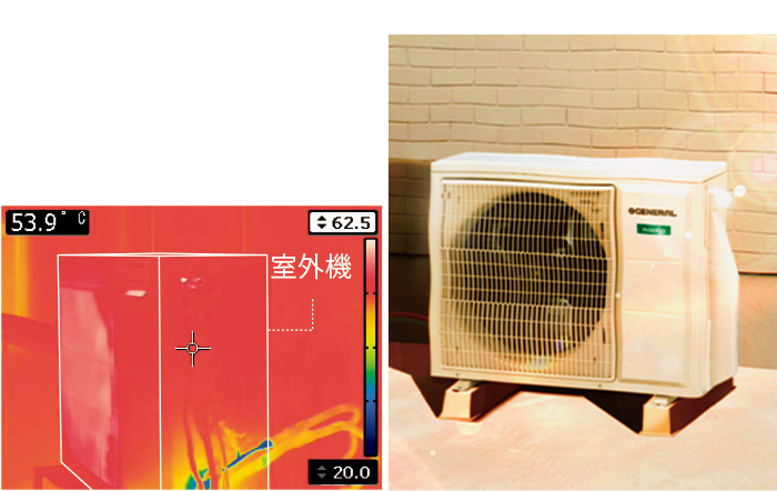 外気温50℃*対応