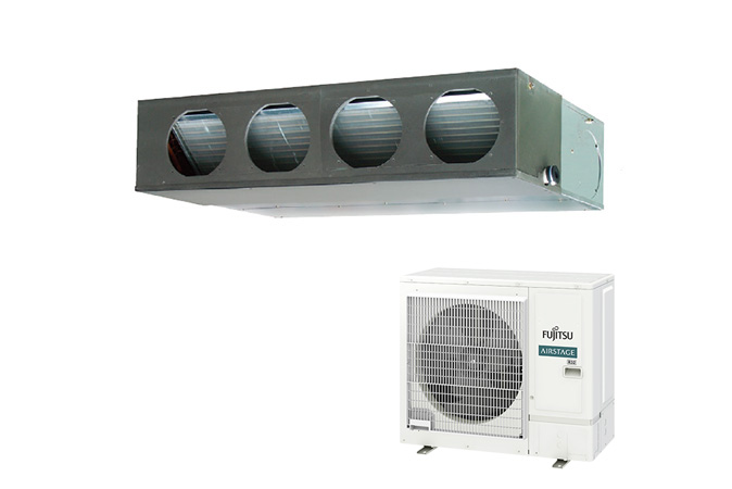 Inomhusenhet, fjärrstyrenhet, utomhusenhet