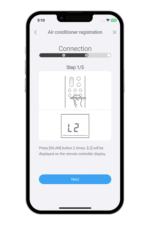 Press the WPS button on the WLAN router that you are connecting to. Refer to the operating manual of the WLAN router for the location of the button and how to press it.
